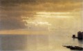穏やかな海のメントーンの風景 ルミニズム ウィリアム・スタンリー・ハゼルタイン